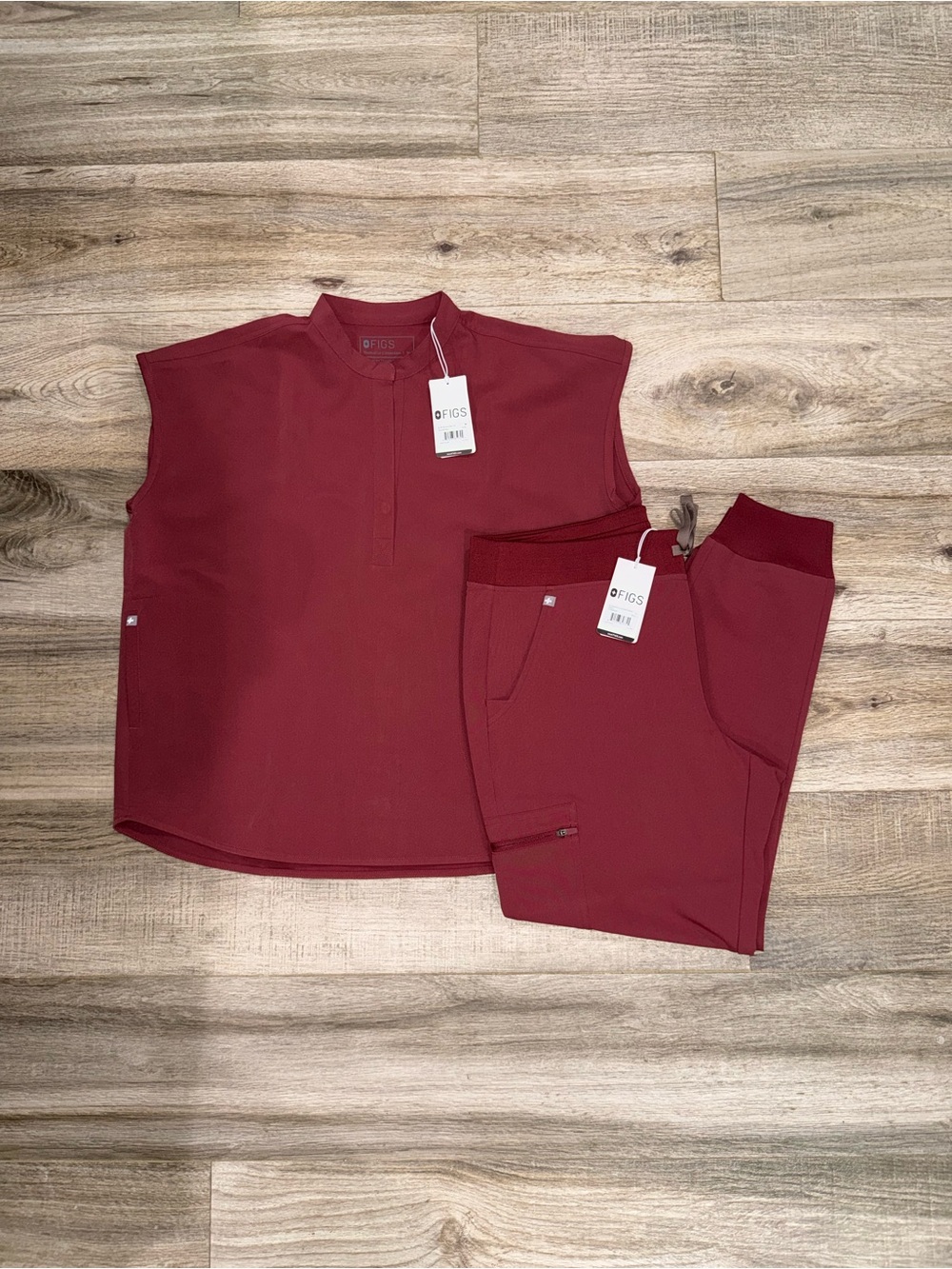 Figs Women Scrubs Burgundy Limited Edition
